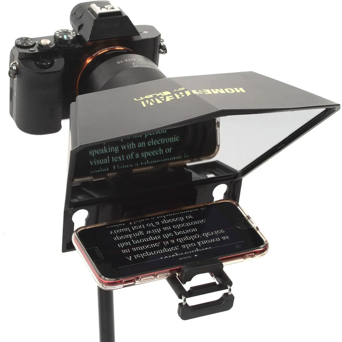Ikan Homestream Smartphone Teleprompter for DSLR/Mirrorless Cameras with Bluetooth Remote