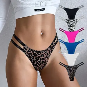 6Pcs women’s rhinestone thongs featuring a double waistband design that perfectly highlights your body curves. Carefully selected A+ grade rhinestones embellishments paired with high-quality breathable fabric—an ideal choice for your summer romantic