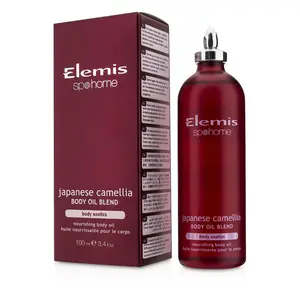 Elemis Japanese Camellia Body Oil Blend 3.3oz Nourishing Antioxidant Flower Concentrated Moisturizing Turmeric Oil for Body Care neutral