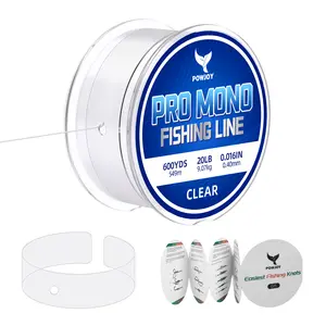 POWJOY Professional Monofilament Fishing Line - High-Strength Thin Nylon Line, UV-Resistant, Knot-Resistant, Versatile & Cost-Effective for Large Fish, Includes Knotting Instruction Card