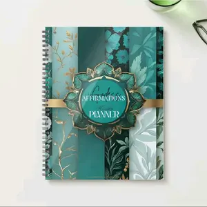 iGodess Affirmations Monthly Planner 8x11 Inch Chakra Activation & Balance for Spiritual Organization Wire Bound 22 Page Gift