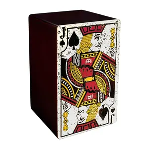 Meinl Percussion BBCAJJS Backbeat Bass Cajon w/Snare Wire, Jack Of Spades
