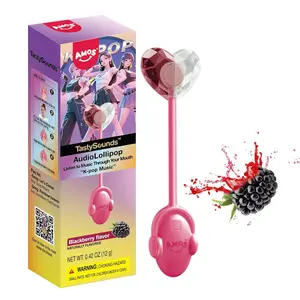 HOT!!! Music Bone Conduction Audio Lollipop – 1 Pack | Korean K‑pop Sound | Individually Wrapped Single‑Serve | Gluten‑Free, Low‑Fat/Sodium | Fun Candy Gift for Men & Women On‑the‑Go