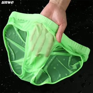 Men's Underwear Briefs Seamless Ultra-Thin Ice Silk Cueca Low Rise Male Panties Plus Size Panties Plus Size Male Enhance Underwear Lingerie