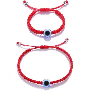 Evil Eye Bracelet Adjustable Lucky Red String Kabbalah Protection Bracelet Mommy and Me Matching Bracelet Set for Family boys girls