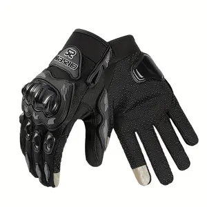 Motorcycle Gloves Summer Breathable Rider Cycling Gloves, Touch Screen Motorcyclist Gloves for Men Women