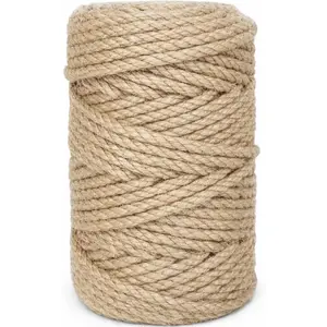 4mm Jute Rope 164  Heavy Duty and Thick Twine Rope for Gardening Arts Crafts Packing Bundling Recycling and  Decor