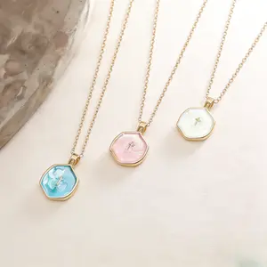 Unique Oil Cross Pendant Necklace for Women -Dainty 14K Gold Plated Cross Pendant Necklace, Everyday Simple Cross Charm Choker Minimalist Religious Jewelry Cute Trendy Gifts  For Mother's Day