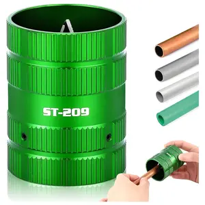 DSZH ST-209 Pipe Deburring Tool for Copper Tubing, 3-in-1 HVAC Reamer Cleaner Inside Outside After Cut, Aluminum Tube Tool