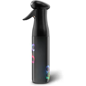 Hair Mister Spray Bottle  Continuous Spray Bottle For Hair, Water Sprayer, Continuous Mister for Salon Supplies  Ultra Fine Mist  Black 250 ml