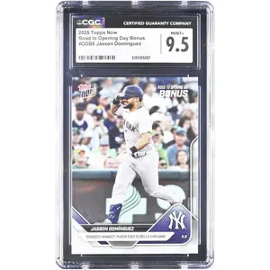 Jasson Dominguez New York Yankees 2025 Topps Now Road to Opening Day Bonus #ODB6 CGC Authenticated 9.5 Card