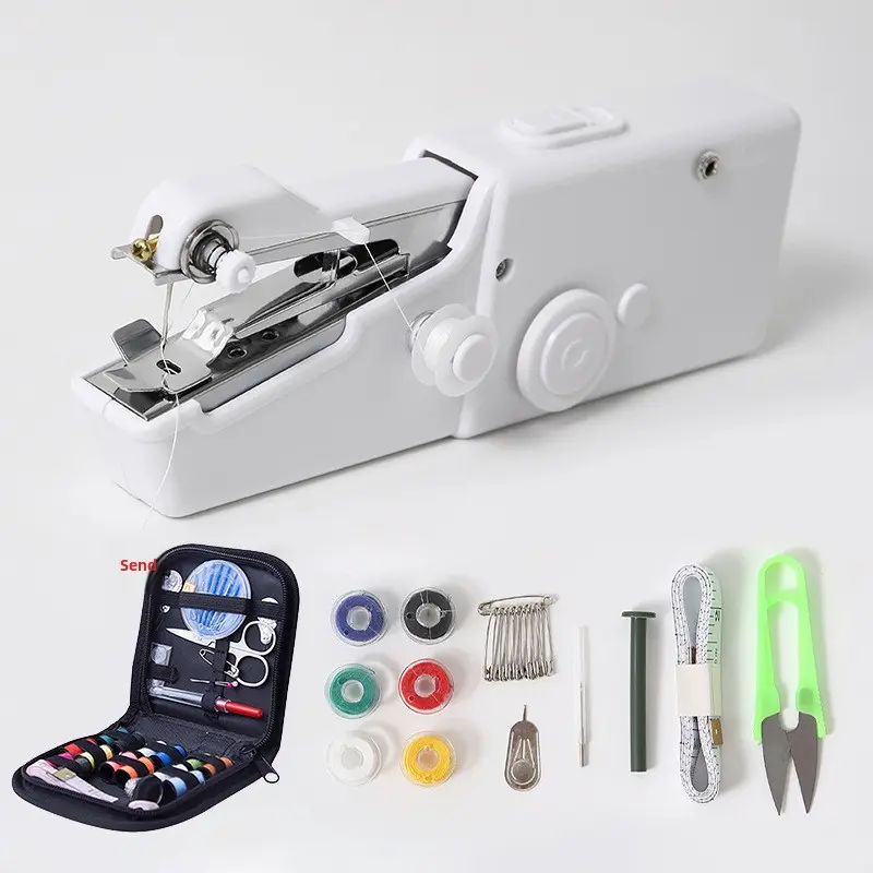 Handheld Electric Sewing Machine Multifunctional Portable Mini Tool for DIY Hemming Tailoring Mending Clothes Daily Crafting and Quick Handheld Electric Sewing Machine Multifunctional Portable Mini Tool for DIY Hemming Tailoring Mending Clothes Daily Crafting and Quick