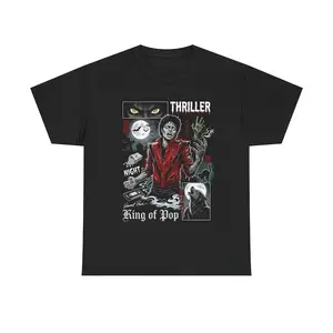 Michael Jackson Thriller Zombie T-shirt & Sweatshirt Unisex Crewneck Made In 100% Cotton, Design & Printed In The USA