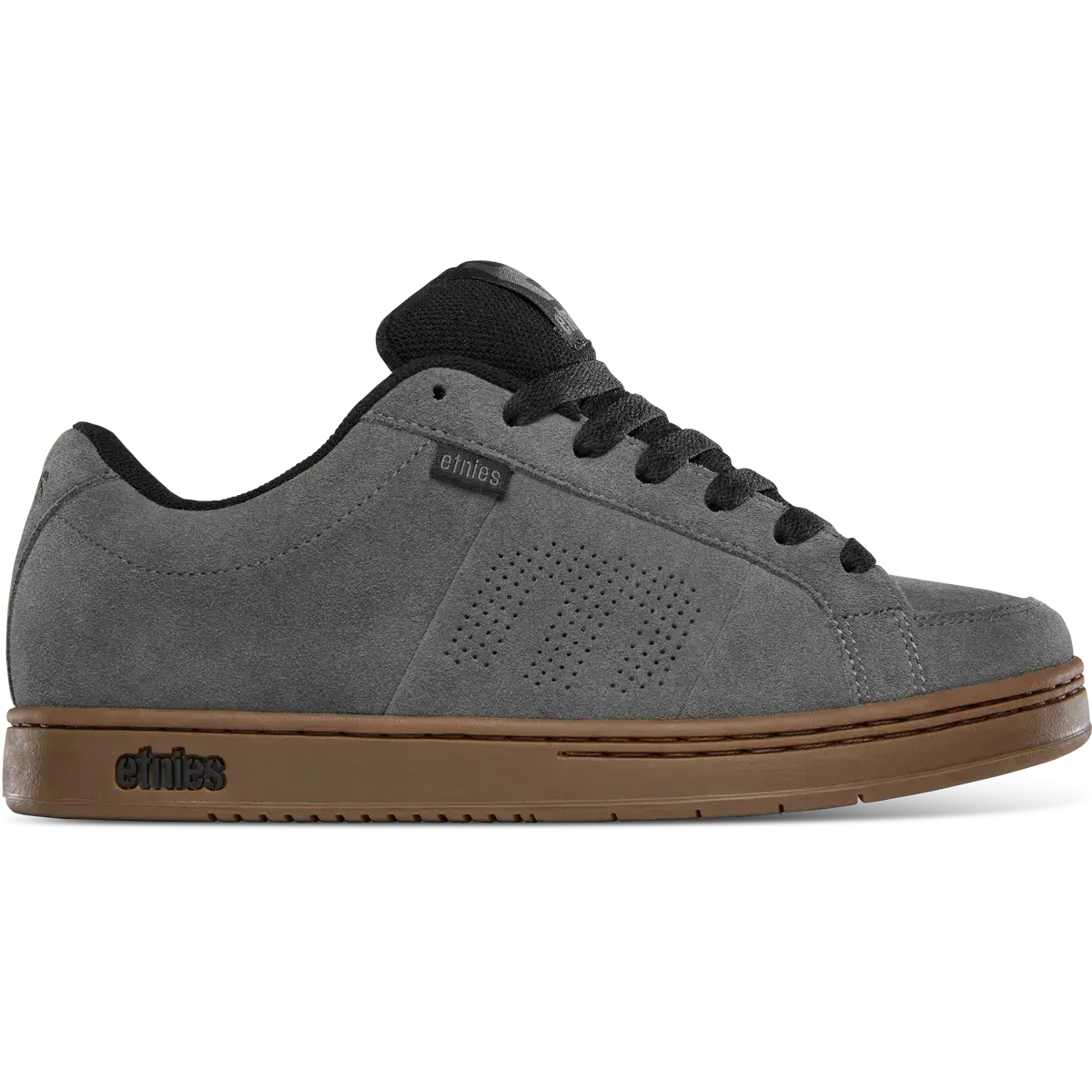 etnies Kingpin Grey 90' Chunky Skate Sneaker - Wide Fit Cupsole Footwear, Puffy Retro Trainer, High-Volume Rubber Comfort, Sustainable California-Designed Sports Shoes