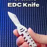 New Outdoor Survival EDC Tool Keychain, Sporty Style Folding Pocket Knives, Portable Multipurpose Knives, Stainless Steel Fishbone Design, Utility Accessory for Camping & Daily Use, Survival Gear, Durable & Versatile, Outdoor Survival Tools