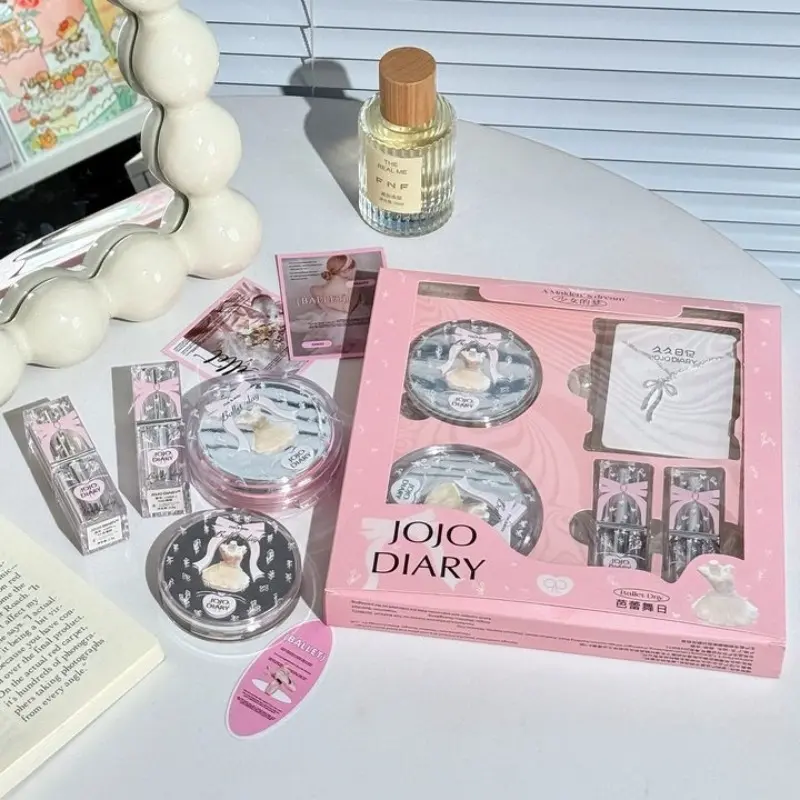 Ballet Day Series Makeup Gift Box, Foundation, Lipstick, Necklace, Girlish, Birthday Gift, Christmas Gift, Daily Makeup Kit
