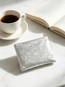 Leather Makeup Bag, Automatic Closure Storage Bag, Genuine Leather Organizer, Eyeglass Case, Durable and Stylish Design