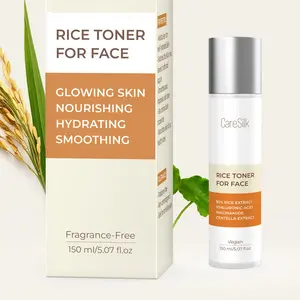 CARESILK Rice Toner for Glass Skin – 82% Rice Extract + Niacinamide, Cica & Hyaluronic | Hydrating, Vegan, Fragrance-Free