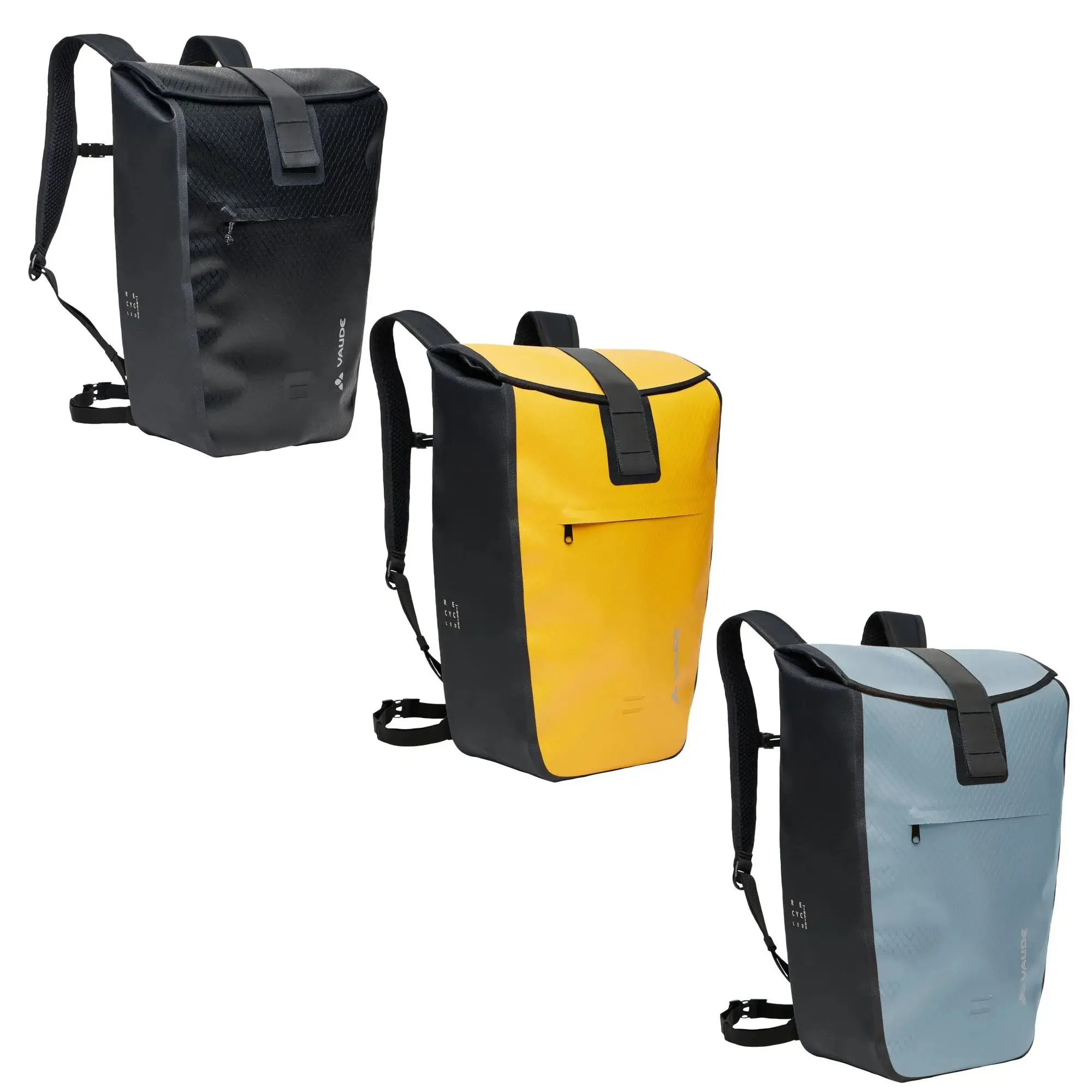 Vaude Clubride Aqua 25 Waterproof Men's Fashion Backpack, Cycling Sports Backpack, Durable Outdoor Rucksack, Lightweight Casual Daypack for Hiking & Daily Commute, Organized Storage, Zipper Pockets, Roll Top Seal, Waterproof Fabric