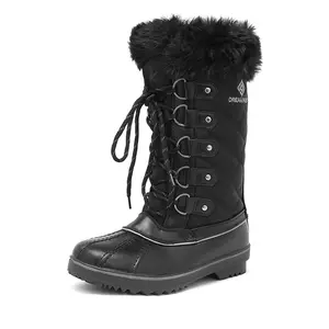 Dream Pairs Women's Mid-Calf Fur Snow Shoes - Waterproof Footwear, Warm Winter Waterproof Boot