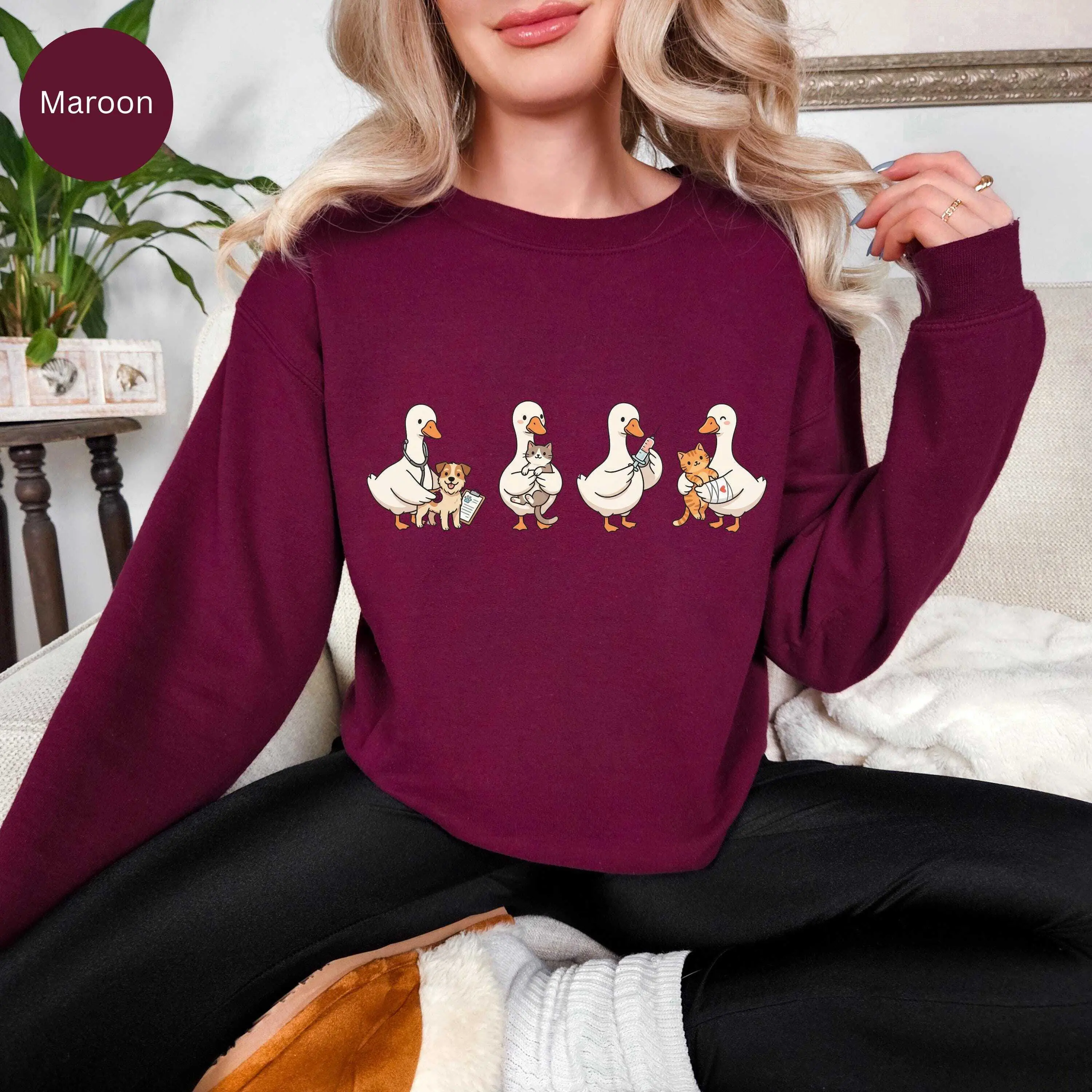 Funny Goose Veterinary  Short Sleeve T-SHIRT / Sweatshirt  , Vet Tech Gift, Veterinarian Graduation Gift, Vet Shirt, Vet Student Crewneck Tee