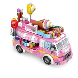 Educational Building Sets Ice Cream Different Models Truck Toy