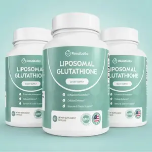 Liposomal Glutathione Capsules -Skin Glow, Immune & Detox Support (60 Count) Rosabella
