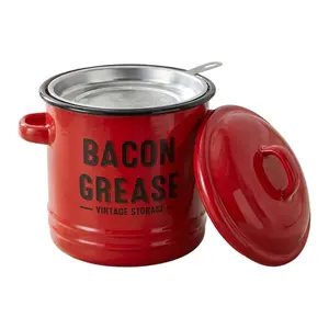 40oz Bacon Grease Container with Strainer
