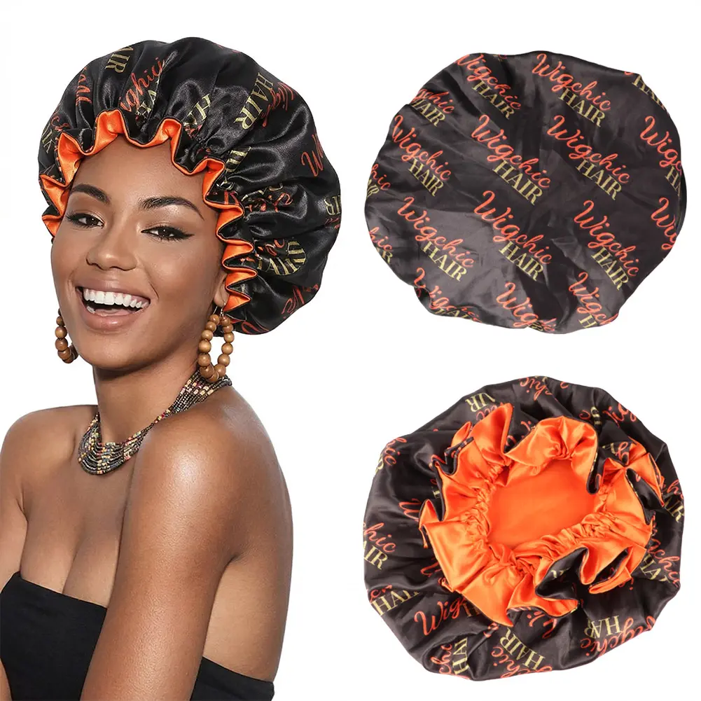WIGCHIC Double-Layered Satin Bonnet Premium Thick Smooth Sleep Bonnet for Edge Protection