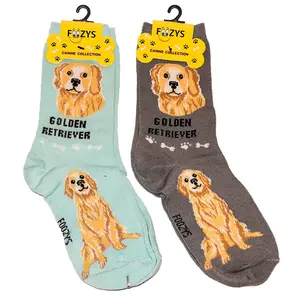 Golden Retreiver Socks - 2 Pairs of Socks by Foozy's Socks