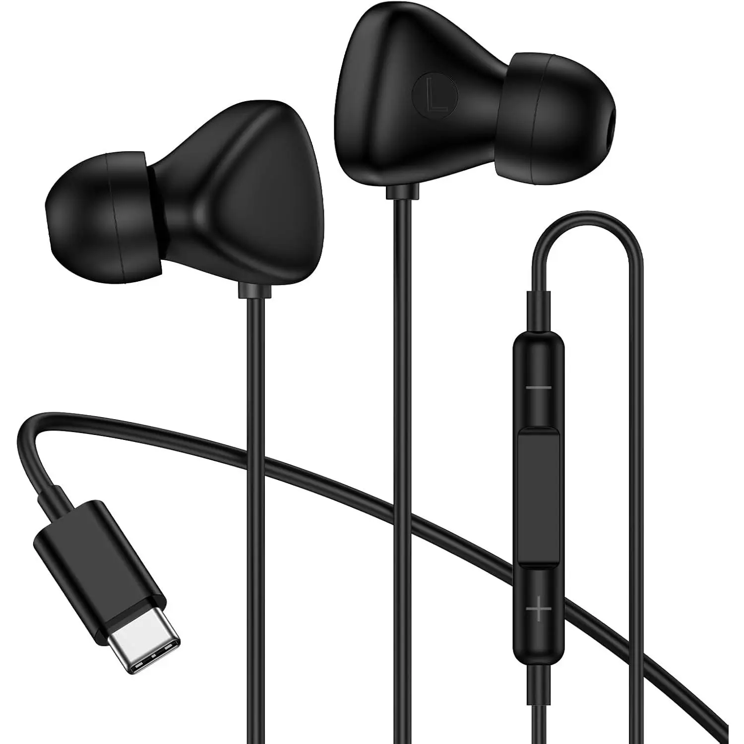 S26 Earbuds USB C Headphone for  Galaxy S26 Ultra S25 S24 S23 S22 S21 A36 A56 A16 A17 Wired Type C Earphone with Micphone Volume Control Noise Canceling Earbuds for  17 16 15 Pro