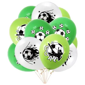 30 PCS World Cup Soccer Theme Party Decor – Soccer Latex Balloons, Football Balloons, Fan Birthday Party Balloon Decoration Supplies,for Watch Parties, Fan Birthday Celebrations & Soccer Theme Event Decor