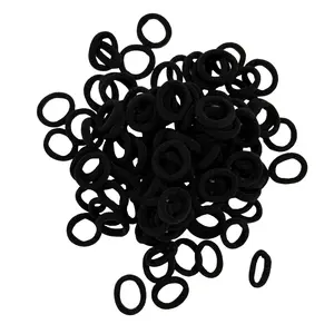 100 pcs Mini Elastics - Black