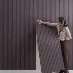 Self-Adhesive Wood Grain Panel Wall Sticker, Easy DIY Ceiling Partition, Suitable for Multiple Indoor Scenarios, TV Background, Hallway, Bedroom Decor