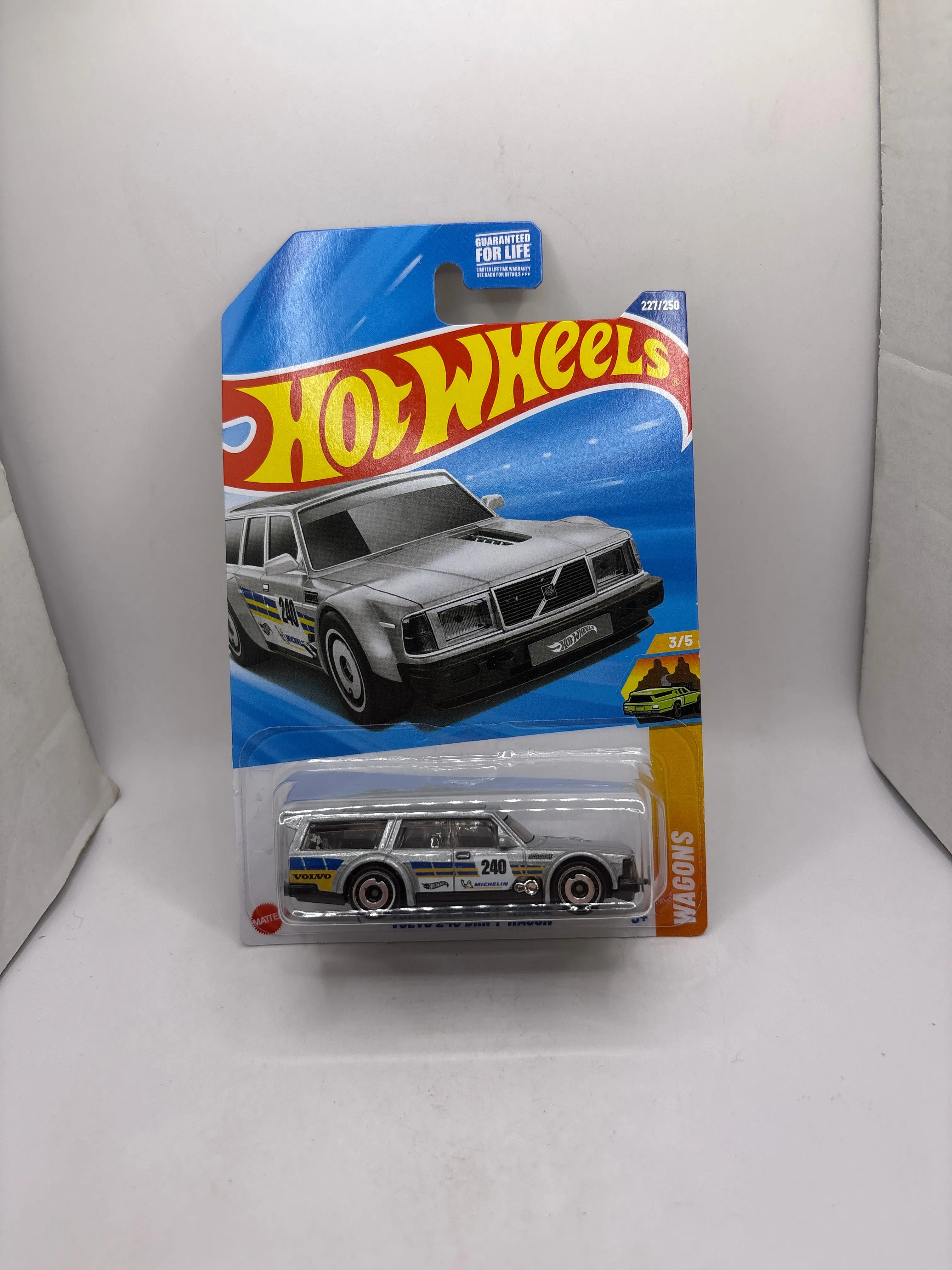 Hot Wheels Volvo 240 Drift Wagon Diecast silver
