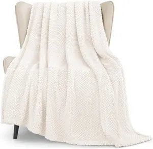 Whale Flotilla King Size Fuzzy Fleece Blanket for Bed, 90x104 Inch Fluffy Warm Soft Jacquard Blankets for All Season, Lightweight and Cozy