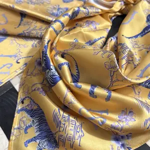 Tiger gameday scarf 27x27 silk poly blend rolled edges! One of a kinds game day designs for the tiger fan!