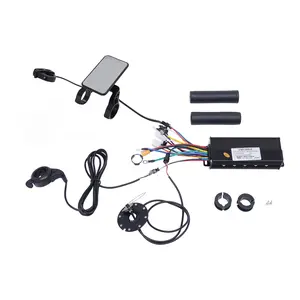 36V 48V 1200W Electric Bike Controller LCD Display with Pedal Assist Sensor for E Bike Tricycle Scooter DC Motor Conversion Kit