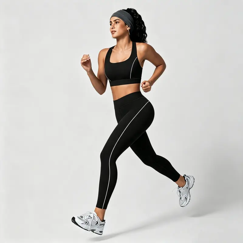 BRXL【Discount for live】High-Waist Yoga Leggings - Side Stripe Workout Pants with Gusset & Brushed Fabric​#BrxlGrit-brxl-1