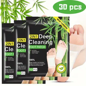 Foot Detox Patches Pads, 10 Pcs Natural Deep Cleansing Detox Foot Feet Patches for Relieve Body Stress, Remove Toxins, Improve Sleep Quality, Enhance Blood Circulation Care Organic Treatment Relief