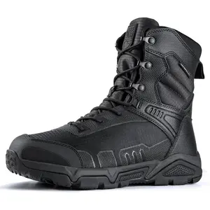 FREE SOLDIER Men's Military Tactical Boots Waterproof Hiking Work Boots Durable Combat Boots