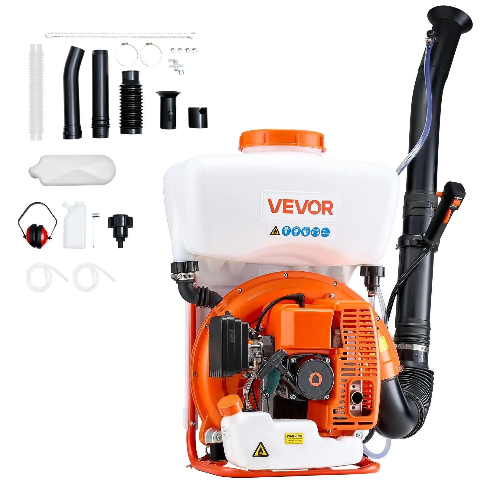 【SummerFinds】VEVOR Backpack Fogger Sprayer, 63CC 3HP Engine, Gas Powered Fogger Sprayer with 4 Gallon Tank, Powder and Liquid Mister Duster System for Effective Fleas Ticks Critters Control, Gardening & Farming