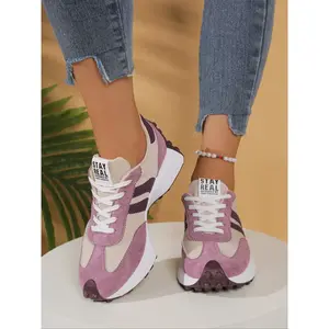 Women’s fashion thick-soled sneakers, breathable walking shoes, comfortable support, casual textile upper, rubber outsole, all-season wear, versatile walking shoes