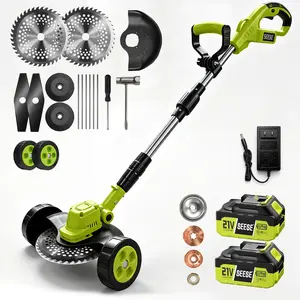 SEESE Cordless Lawn Mower, Garden Tool (Mower, Trimmer, Edger) with 2×21V Batteries, Lightweight for Small to Medium Backyards fathersdaygift SEESE Cordless Lawn Mower, Garden Tool (Mower, Trimmer, Edger) with 2×21V Batteries, Lightweight for Small to Medium Backyards fathersdaygift