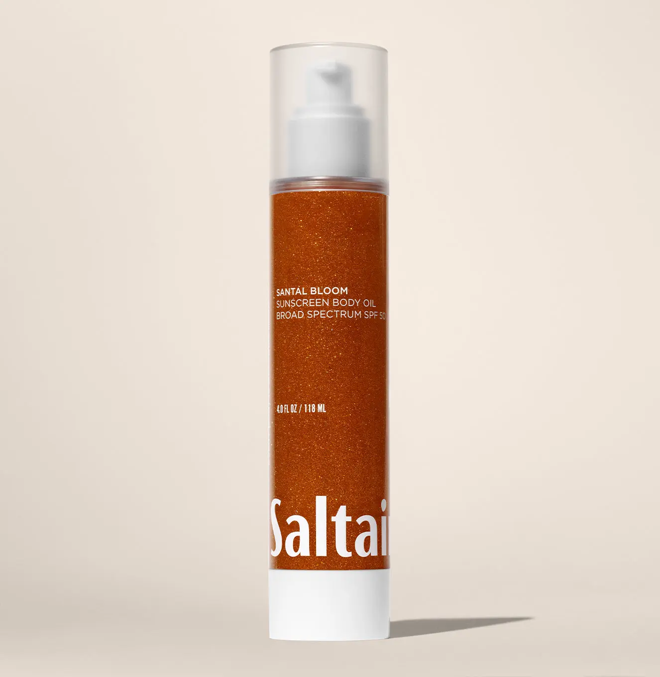 Saltair Santal Bloom Sunscreen Body Oil SPF 50 - Lightweight Gel Texture with Kukui Oil & Vitamin C – Glowing Broad Spectrum SPF 50 PA++++ - 4 fl oz