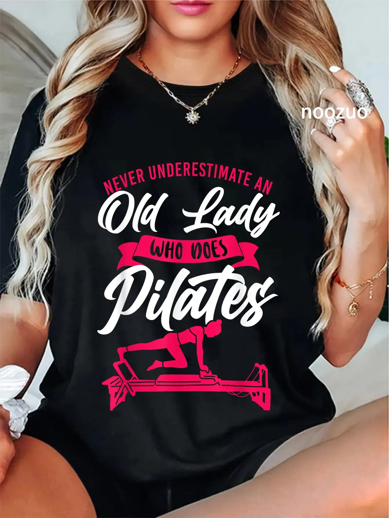 100% Cotton Pilates Instructor Teacher Grandma Retired Never T-Shirt