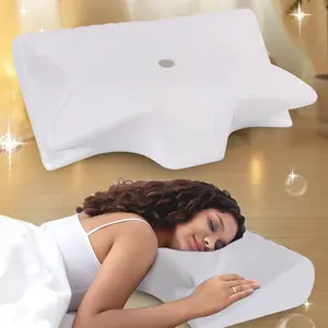 Memory Cotton Pillow, Pure Core, Requires Additional Pillowcase, Ergonomic Design, Provides Comfortable Support, Ideal for Sleep