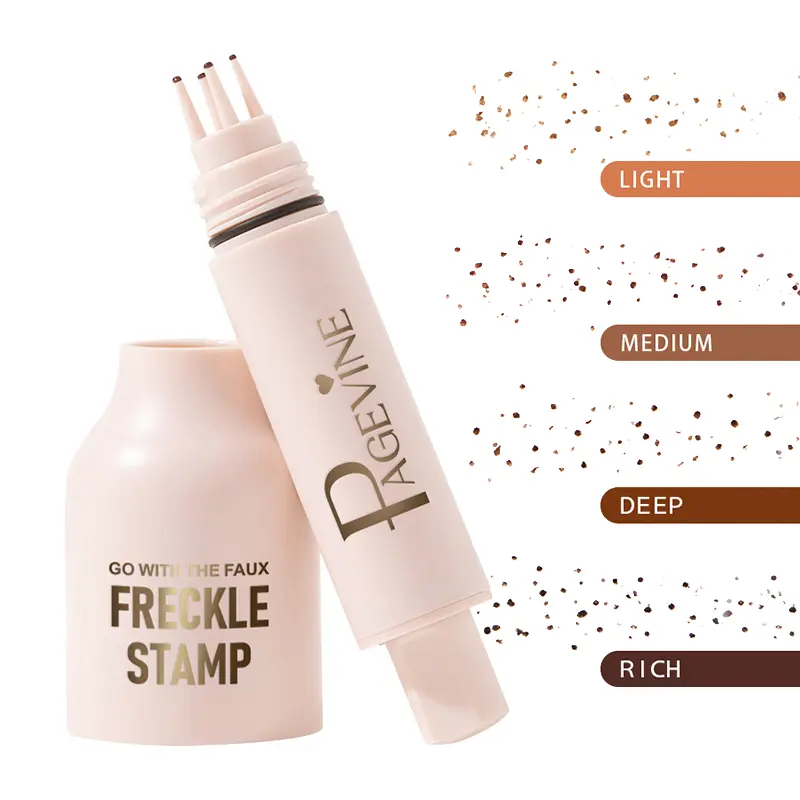 Freckle Stamp with Five Dots for Natural Dot Placement,for Quick drying, long lasting Realistic Makeup Looks,Quick Application Faux Freckles Pen,Makeup Products Tool for Women, Cosmetic