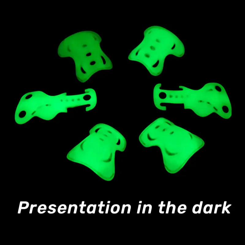 BAT DASH 6pcs Glow in the Dark Kids Protective Gear Set - CPSIA Certified for Ages 5-10, Heavy-Duty Knee/Elbow Pads, Wrist Guards, PE Shell Foam, Breathable Mesh, Protects from Scratches, Christmas/Birthdays Gift for Skateboard,Biking