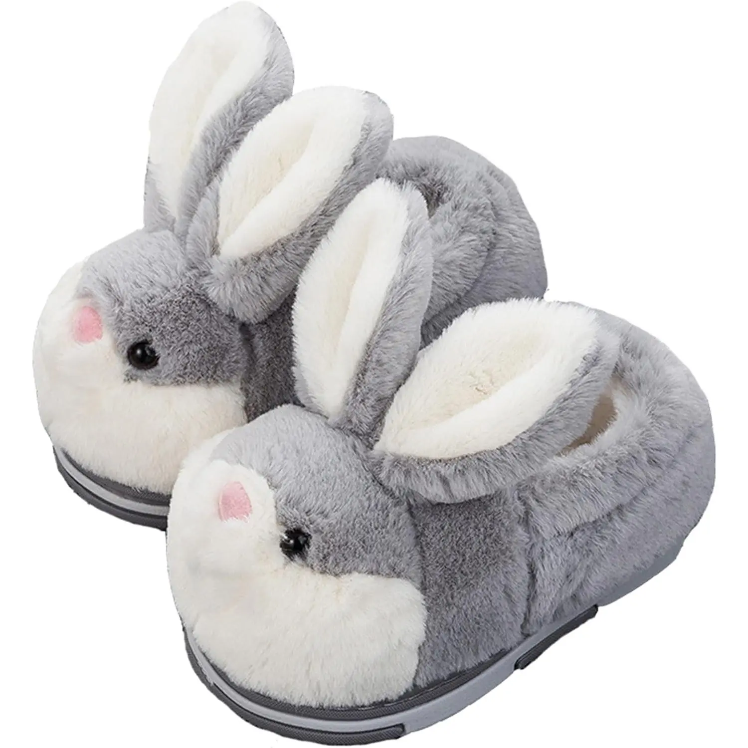 Women's Cute Bunny Animals Slippers Interesting Comfortable Furry Slippers Soft Plush Winter season Keep warm Home Slippers